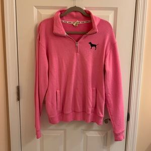 VS Pink Quarter Zip Hoodie